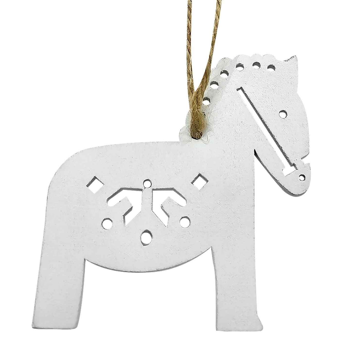 Στολίδι Ξύλινο Αλογάκι 7cm Xmasfest 1133741