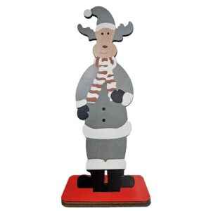 Τάρανδος Ξύλινος Επιτραπέζιος 19x7x5cm Xmasfest 1133749