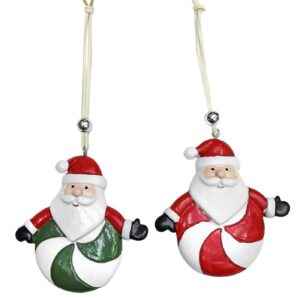 Στολίδι Polyresin Άγιος σε Τροχό 7,5cm Xmasfest 1133750