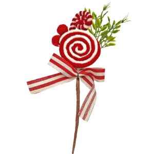 Κλαδί με Γλυφιτζούρι & Φιόγκο 29cm Xmasfest 1133756