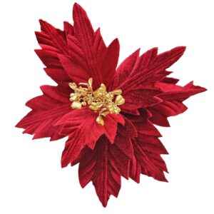 Λουλούδι Αλεξανδρινό Μεσαίο Μπορντώ Βελουτέ ø27cm Xmasfest 1133766