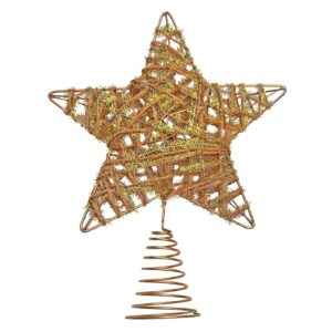 Κορυφή Μεταλλική Σπιράλ Άστρο με Σχοινάκια 22x18cm Xmasfest 1133773
