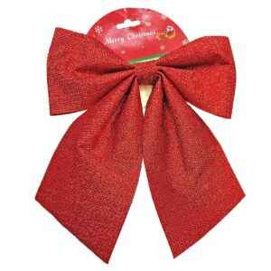 Φιόγκος Κόκκινος Γίγας Αστραφτερός 28cm Xmasfest 1133782