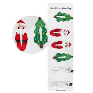 Κλιπ Μαλλιών Xmas σετ=6 τεμ 5cm Xmasfest 1133797