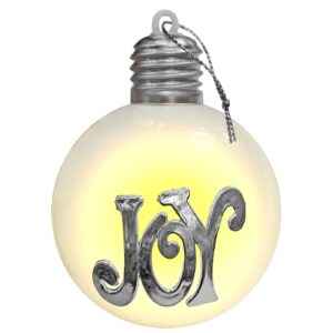 Μπάλα Xmas με φως & Ασημί Αξεσουάρ ø8cm Xmasfest 1133801