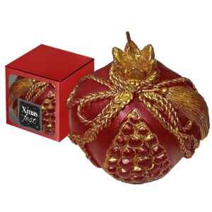 Κερί Ρόδι Χριστουγέννων 9cm Xmasfest 1133846