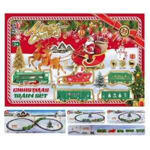 Τρένο Χριστουγεννιάτικο Μπαταρίας Επιδαπέδιο 46x29x4cm ράγες=60cm Xmasfest 1133878