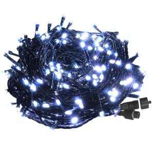 100 Λαμπάκια LED Λευκό Ψυχρό σε Σειρά με Επέκταση & Προγράμματα IP44 5m (δεν Περιέχεται ο Μετασχηματιστής) Xmasfest 1133885