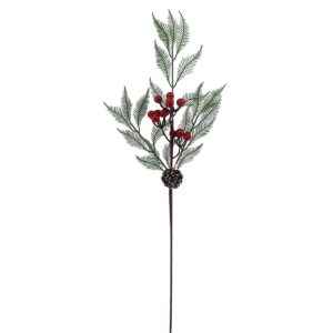 Κλαδί με γκι & Κουκουνάρι 72cm Xmasfest 1133899