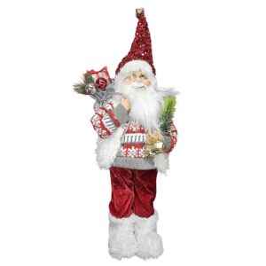 Άγιος Βασίλης Αληθοφανής με Πουλόβερ 60cm Xmasfest 1133919