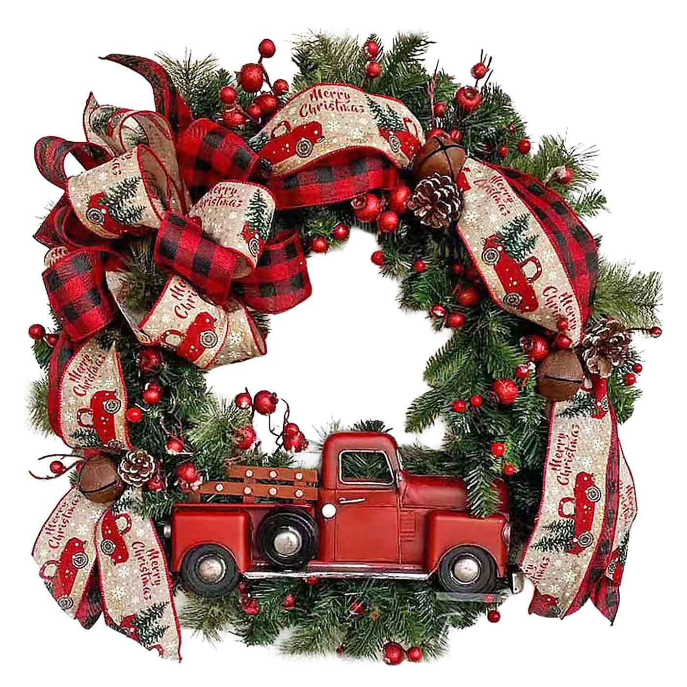 Στεφάνι Χριστουγεννιάτικο με γκι ø40cm Xmasfest 1133973