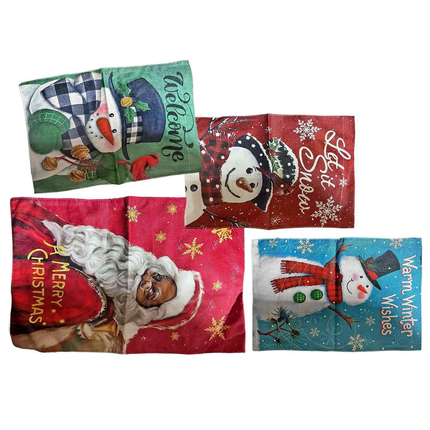 Σουπλά Υφασμάτινο με Χιονάνθρωπο 45x30cm Xmasfest 1133978