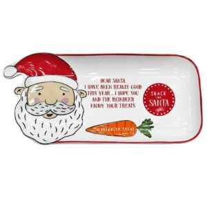 Πιατέλα Χριστουγεννιάτικη Ορθογώνια με Φιγούρα 32x14,5cm Xmasfest 1133989