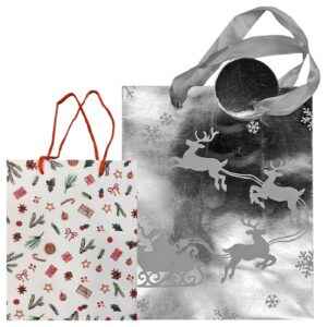 Τσάντα Δώρου Χριστουγέννων 23cm 23x18x10cm Xmasfest 1133994