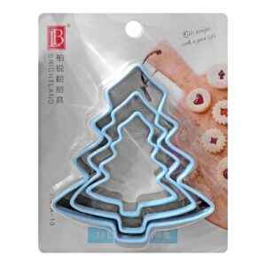 Κουπ πατ Μεταλλικά Δεντράκια σετ=3τεμ 7x6cm 9x8cm 12x10,5cm Xmasfest 1134002