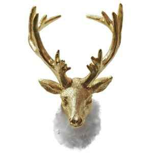 Τάρανδος Χρυσός Επιτραπέζιο Διακοσμητικό 19x12cm Xmasfest 1134019