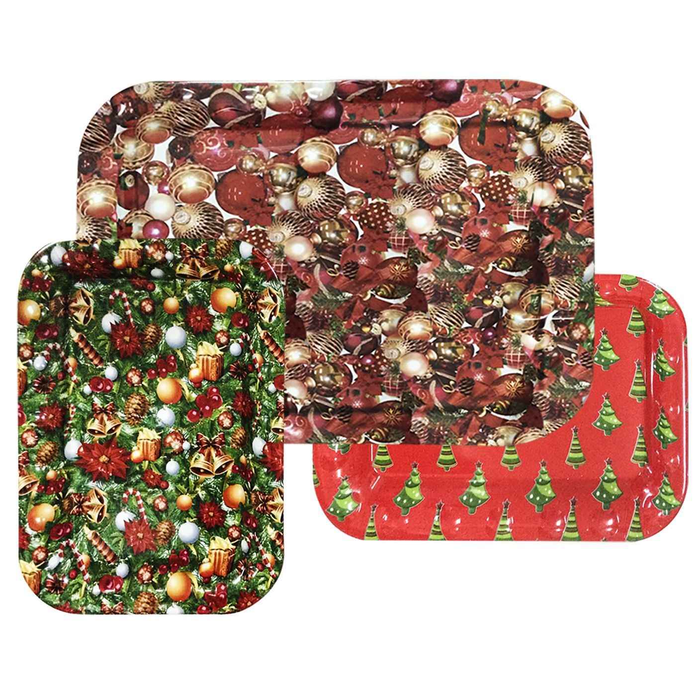 Δισκάκι Χριστουγέννων Ορθογώνιο 33x23,5cm Xmasfest 113699