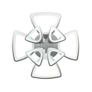 Φωτιστικό οροφής LED - Πλαφονιέρα με Dimmer - 5133-8WH+RGB - 943697