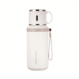 Φορητό παγούρι-θερμός με κούπα - 650ml - 954149 - White