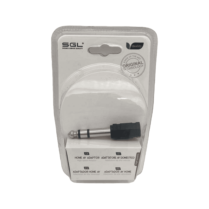 Adattatore audio Jack 6.3mm a 3.5mm - 1856-1 - 098920