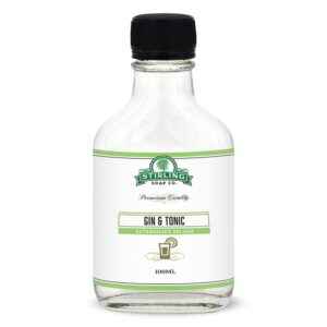 Stirling Soap Company aftershave gin & tonic on the rocks