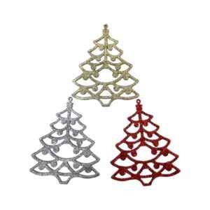 Σετ Χριστουγεννιάτικα στολίδια - 8cm - 3pcs - 230133