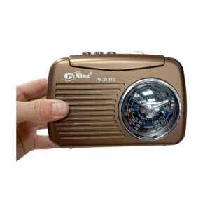 Επαναφορτιζόμενο ραδιόφωνο με ηλιακό πάνελ - PX31BTS - 401315 - Brown