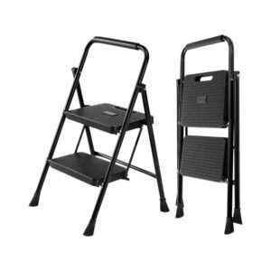 Πτυσσόμενη σκάλα-σκαμπό σιδερένια - 109-2 - 617464