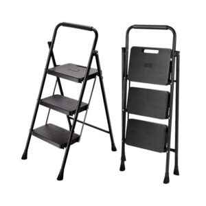 Πτυσσόμενη σκάλα-σκαμπό σιδερένια - 109-3 - 617471