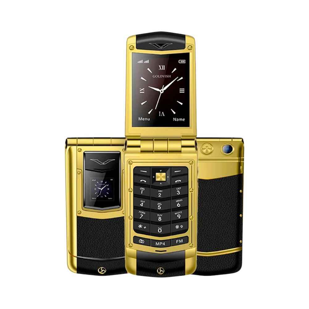 Κινητό τηλέφωνο - V77 - Dual Sim - 812150 - Ελληνικό μενού - Gold/Black