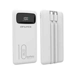 Powerbank - 10.000mah -  P168K - 22.5W - AWEI - 002905 - White