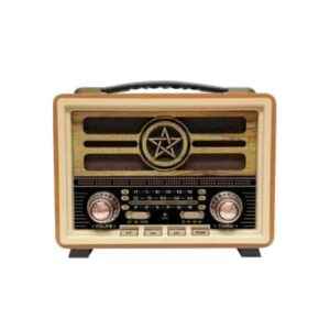 Επαναφορτιζόμενο ραδιόφωνο Retro - MD-2026 - 120257 - Yellow/Beige