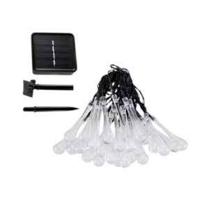 Ηλιακή γιρλάντα φωτισμού LED - Σταγόνα - 5m+1m - 20D - 152813 - RGB