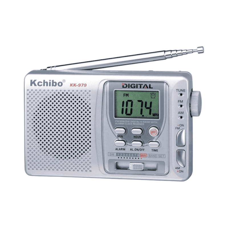 Φορητό ραδιόφωνο μπαταρίας - KK979 - 201109 - Silver