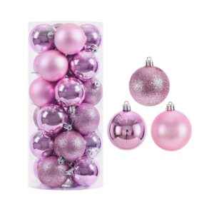 Σετ Χριστουγεννιάτικες μπάλες - 10cm - 20pcs - 326017 - Pink