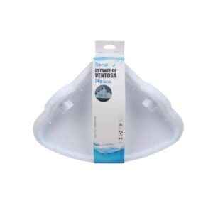 Επιτοίχιο γωνιακό ράφι μπάνιου πλαστικό - 03442