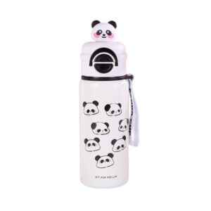 Παιδικό παγούρι-θερμός Panda με καλαμάκι - 500ml - 722344 - White
