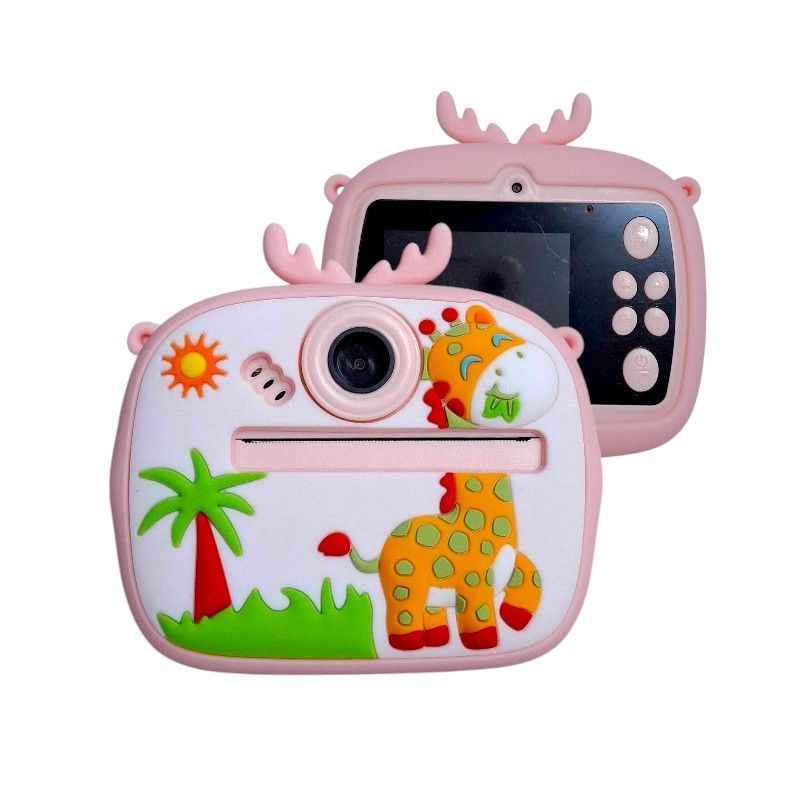 Παιδική Instant φωτογραφική μηχανή με εκτυπωτή - AM300-1 - 812754 - Pink