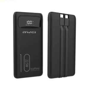 Powerbank - 10.000mah -  P168K - 22.5W - AWEI - 002448 - Black