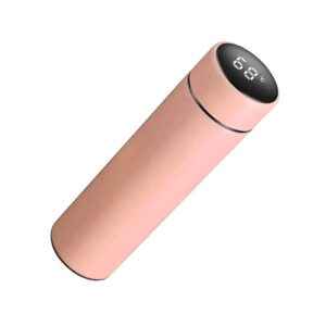 Φορητό παγούρι-θερμός με ψηφιακό θερμόμετρο - 500ml - 954101 - Pink