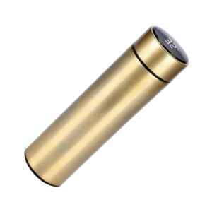 Φορητό παγούρι-θερμός με ψηφιακό θερμόμετρο - 500ml - 954101 - Gold