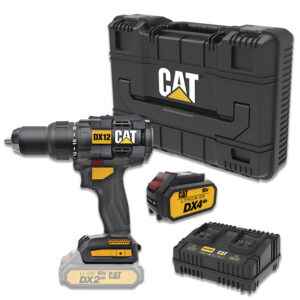 CAT Combo-17 Trapano avvitatore a percussione DX12B in valigetta + batteria 4.0ah DXB4 in omaggio + -30% doppio caricabatterie DXC42