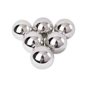 Σετ Χριστουγεννιάτικες μπάλες - 8cm - 6pcs - 326086 - Silver