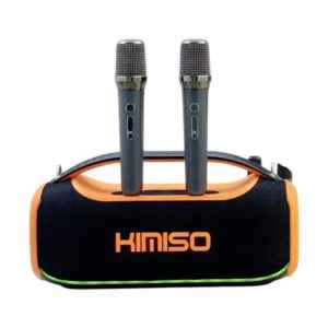 Ασύρματο ηχείο Bluetooth με 2 μικρόφωνα Karaoke - KMS-807 Pro - 813782 - Orange