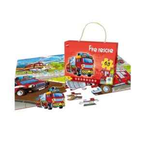 Παιδικό puzzle 63 κομματιών - Fire Rescue - 66310 - 917221