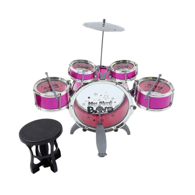 Παιδικό σετ Drums - 4008E - 917226 - Pink