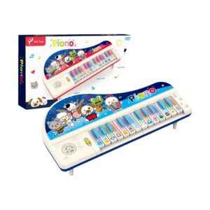 Παιδικό εκπαιδευτικό πιάνο με ήχους ζώων - 779 - 917239 - White/Blue
