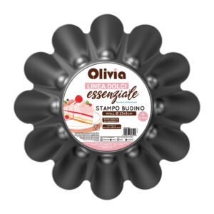 Φόρμα πουτίγκας αντικολλητική 23x8cm βαμμένο ατσάλι