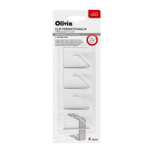 Κλιπ πετσετών Fermatovaglia με ελατήριο από ανοξείδωτο ατσάλι 5x4x0,9cm 4 τεμάχια