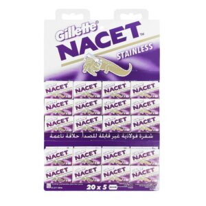 100 Razor Blades Gillette Nacet Stainless